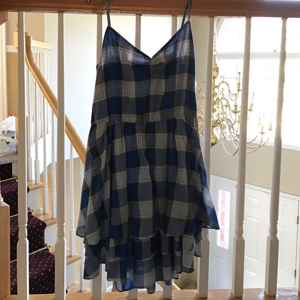Plaid casual dress
