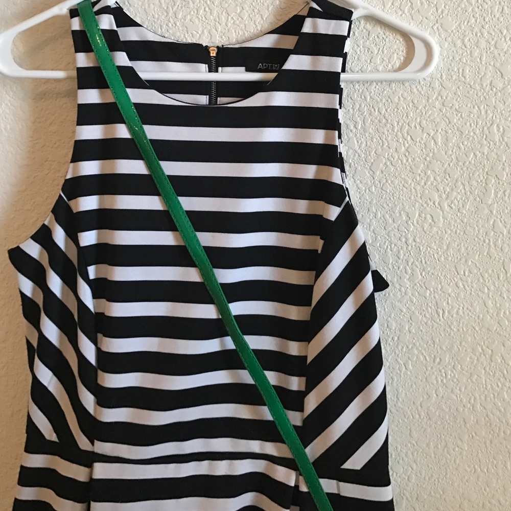 Black and white stripped dress 🌹