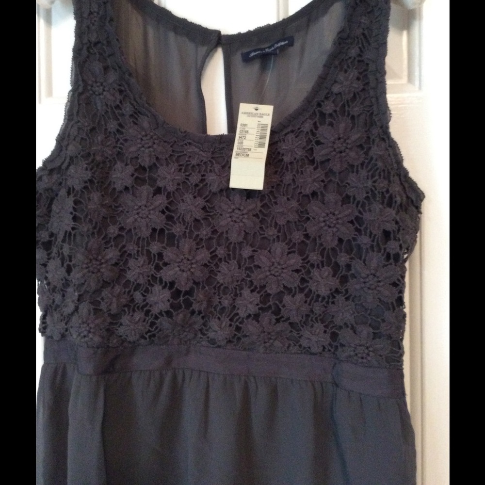 American Eagle Charcoal Grey Dress M