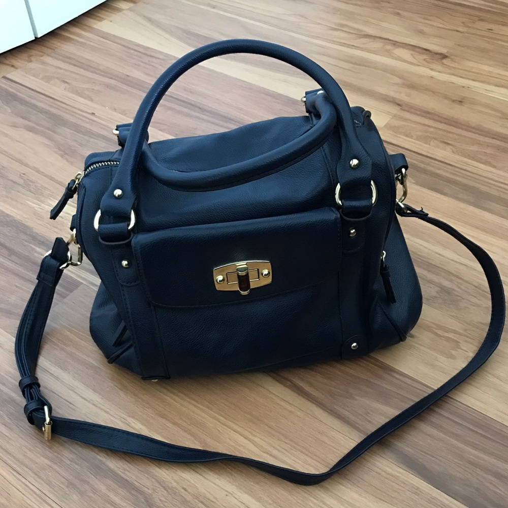 Navy Merona satchel bag❤️
