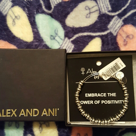 Alex and Ani bracelet silver beads - Picture 1 of 4