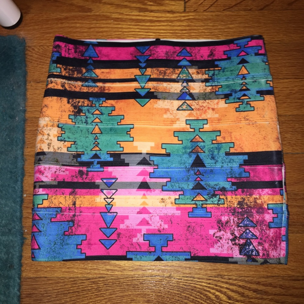 Nastygal Azteca Banded Skirt