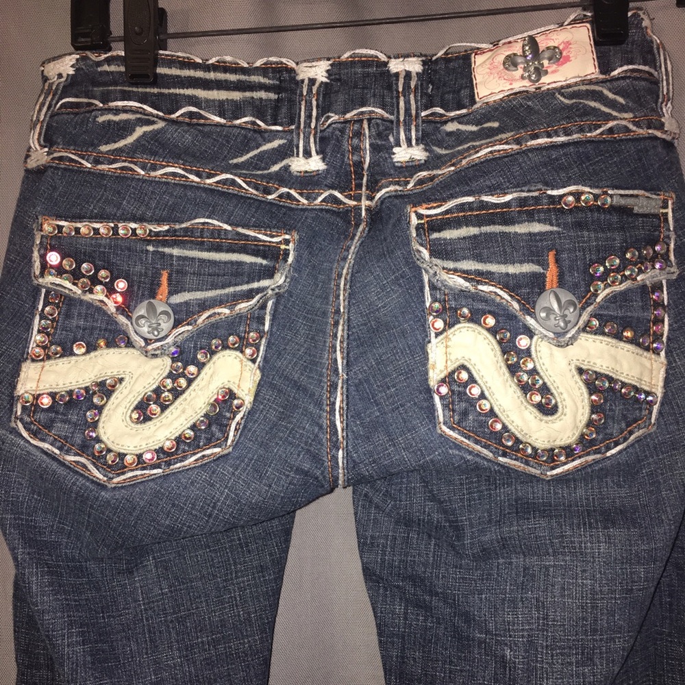 Laguna Beach jeans with Swarovski crystals