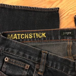 J. Crew ladies dark wash Matchstick jeans, sz. 30