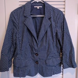 Polka dot button down shirt