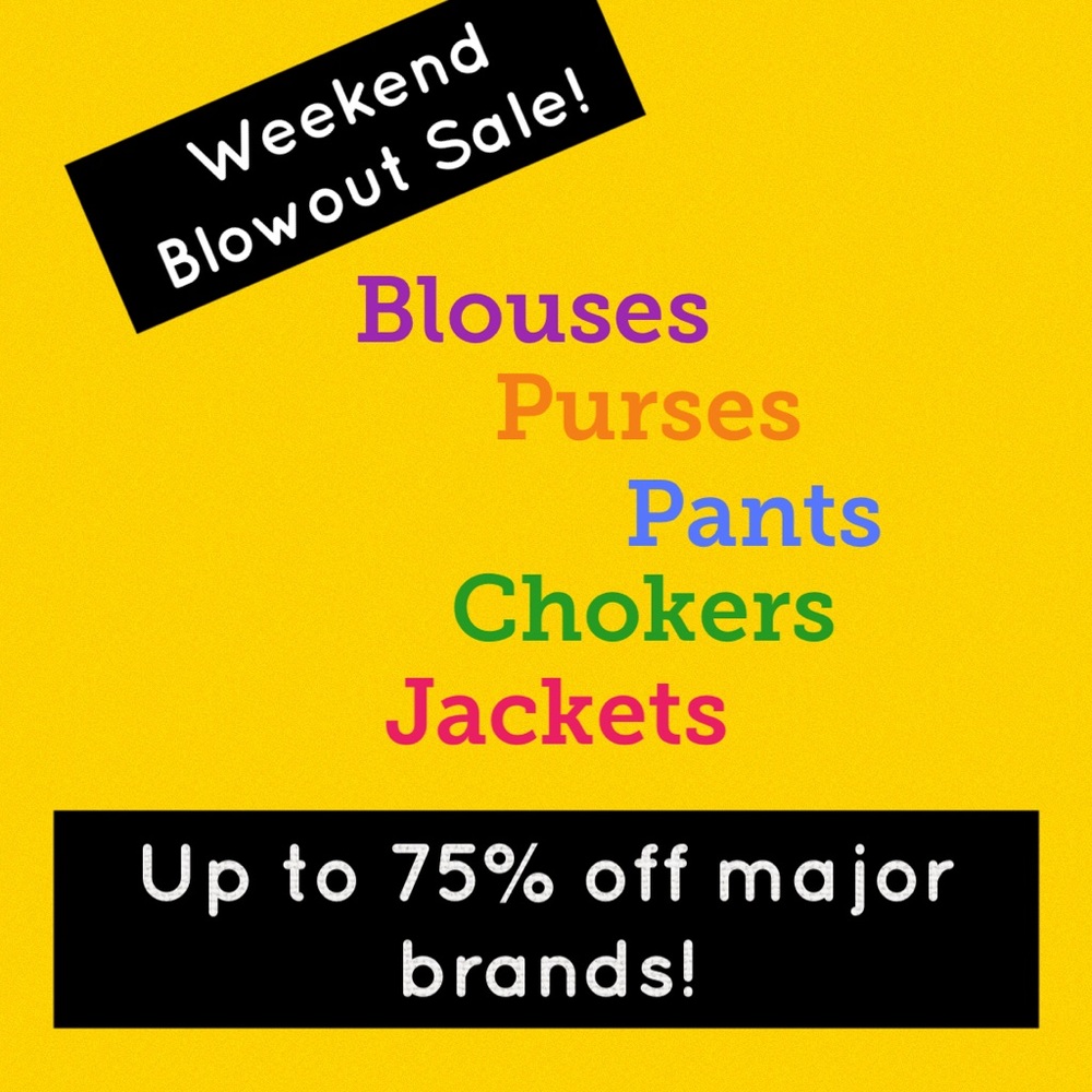 Don't miss out! Spring clearance throughput!