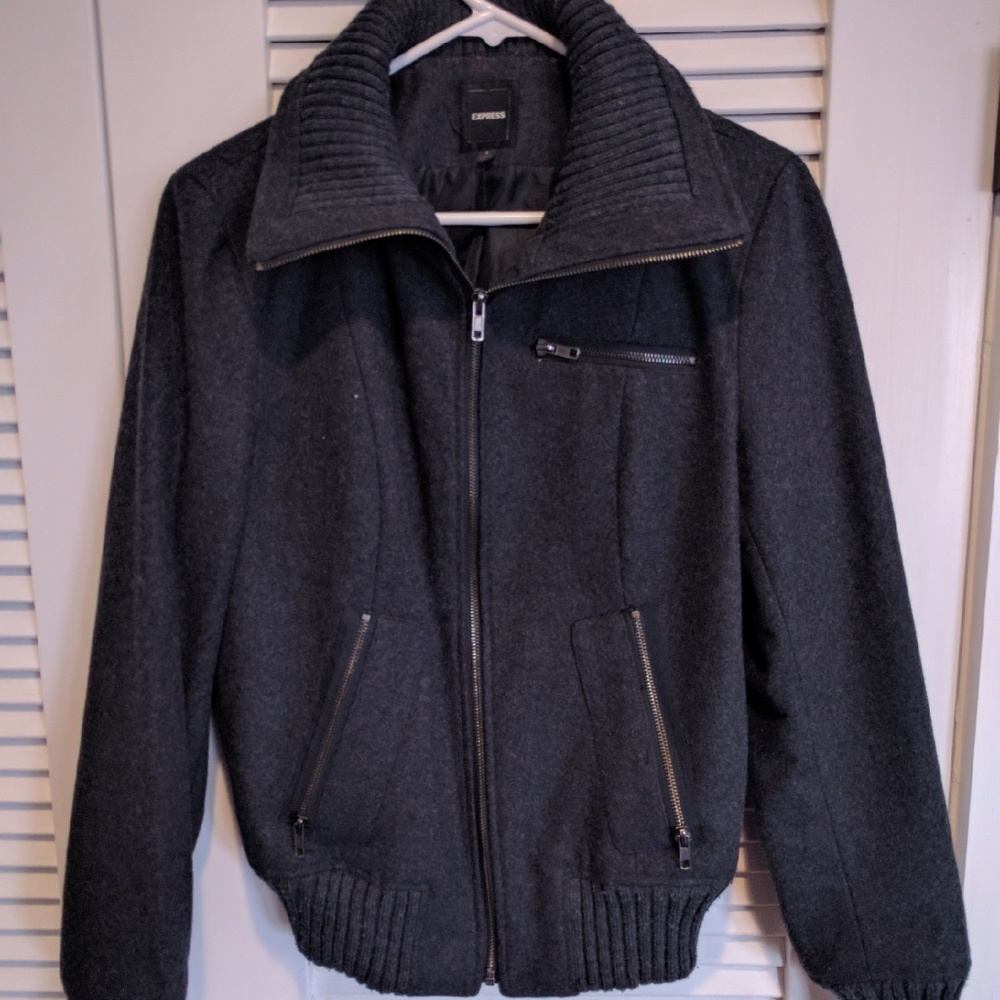 Grey winter jacket