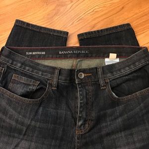 Banana Republic ladies Slim BF jeans, size 28.