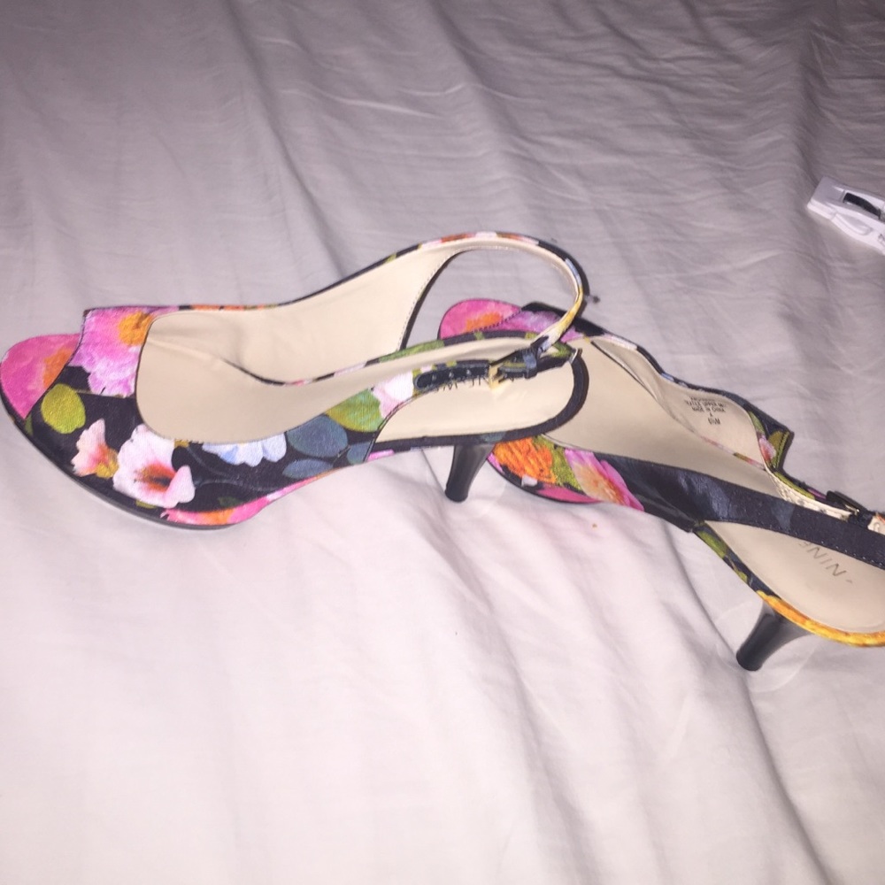 Nine West Floral Heels