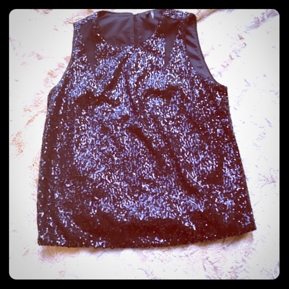 Seven for all mankind sequins top