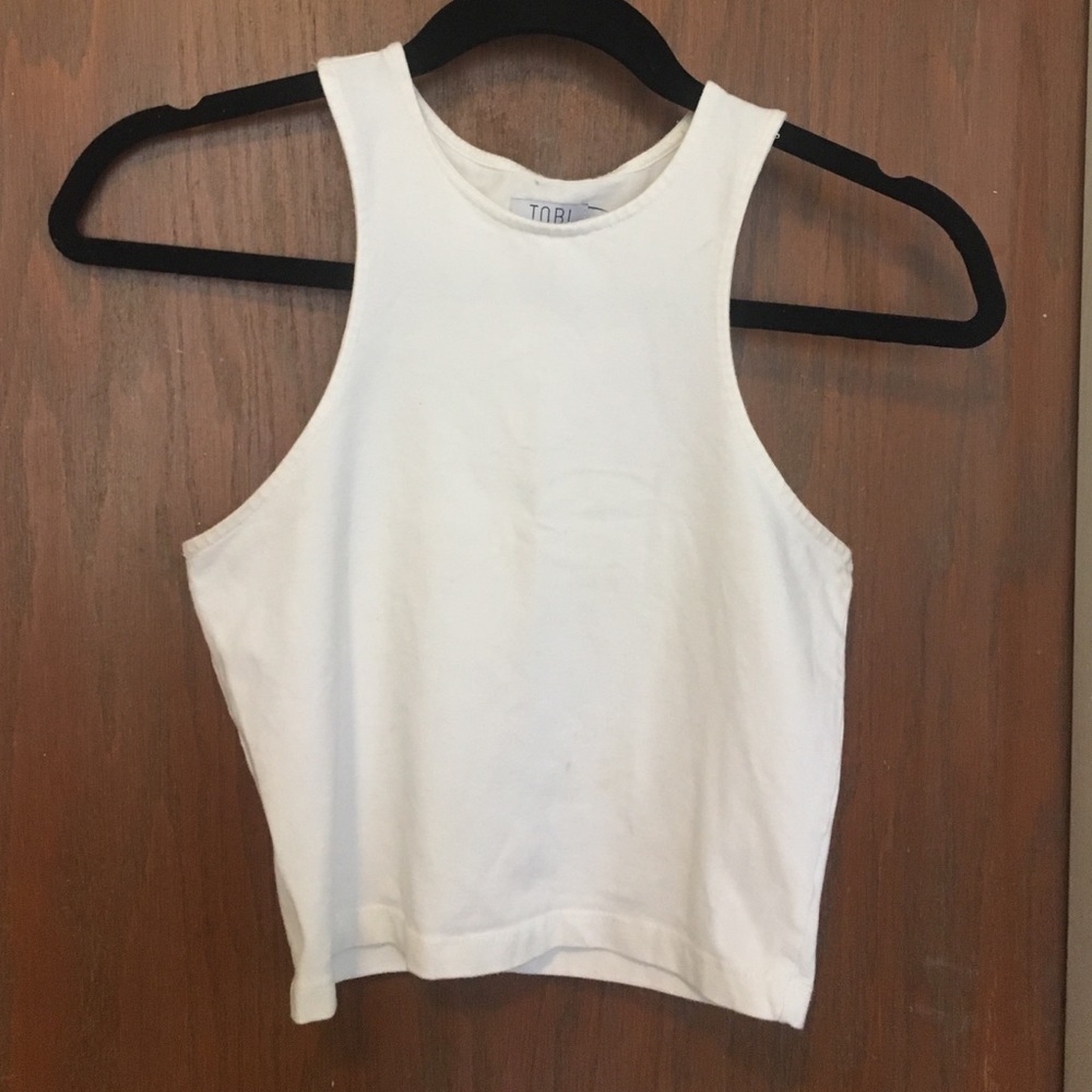 Tobi white crop top