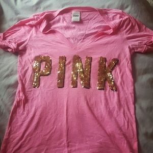 Pink sparkle shirt