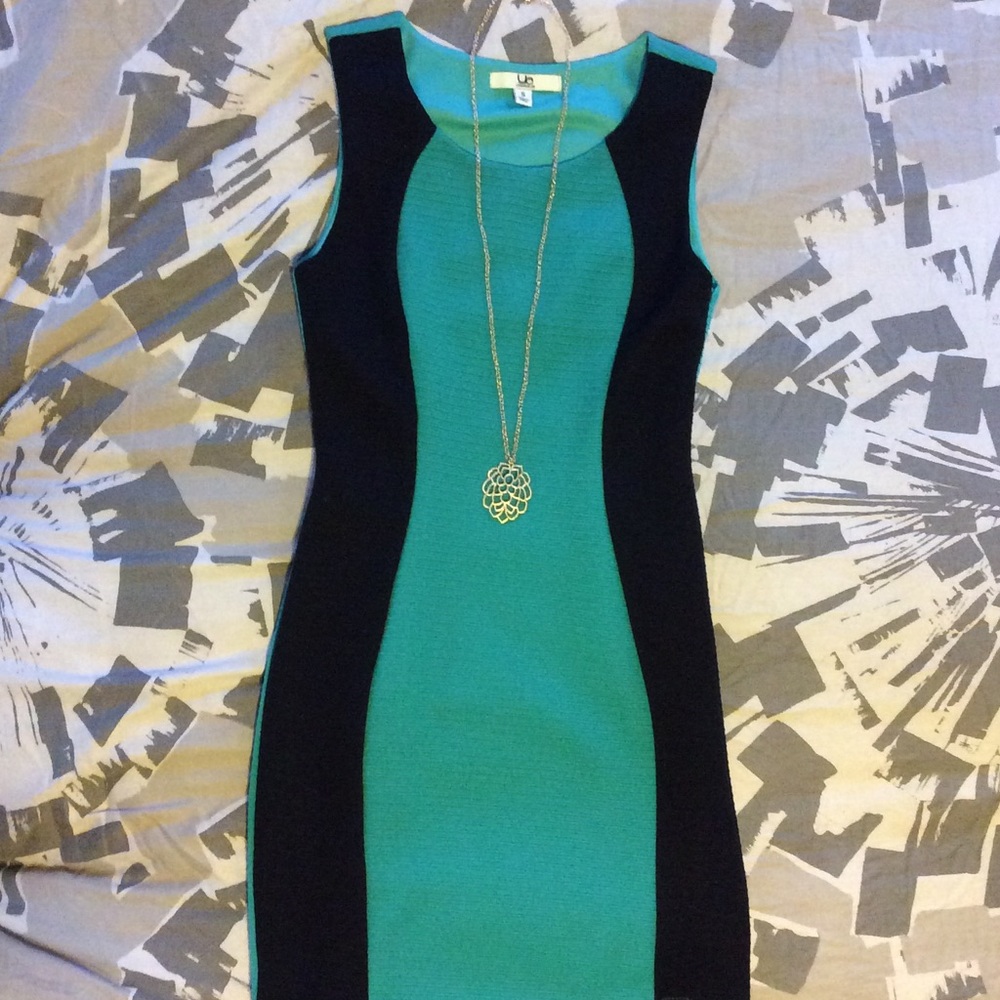 New Teal & black cocktail dress!