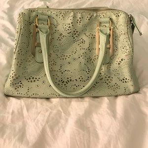 Mint cut out leather Aldo bag