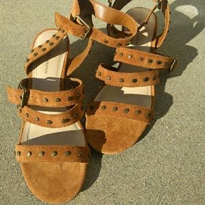 NEW BCBG Generation suede heeled sandals