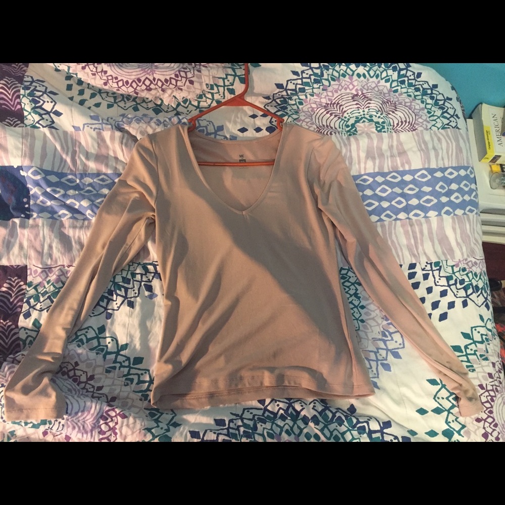 Beige long sleeve.