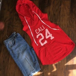 EUC Derek ❤️ Sleeveless Hoodie size Small