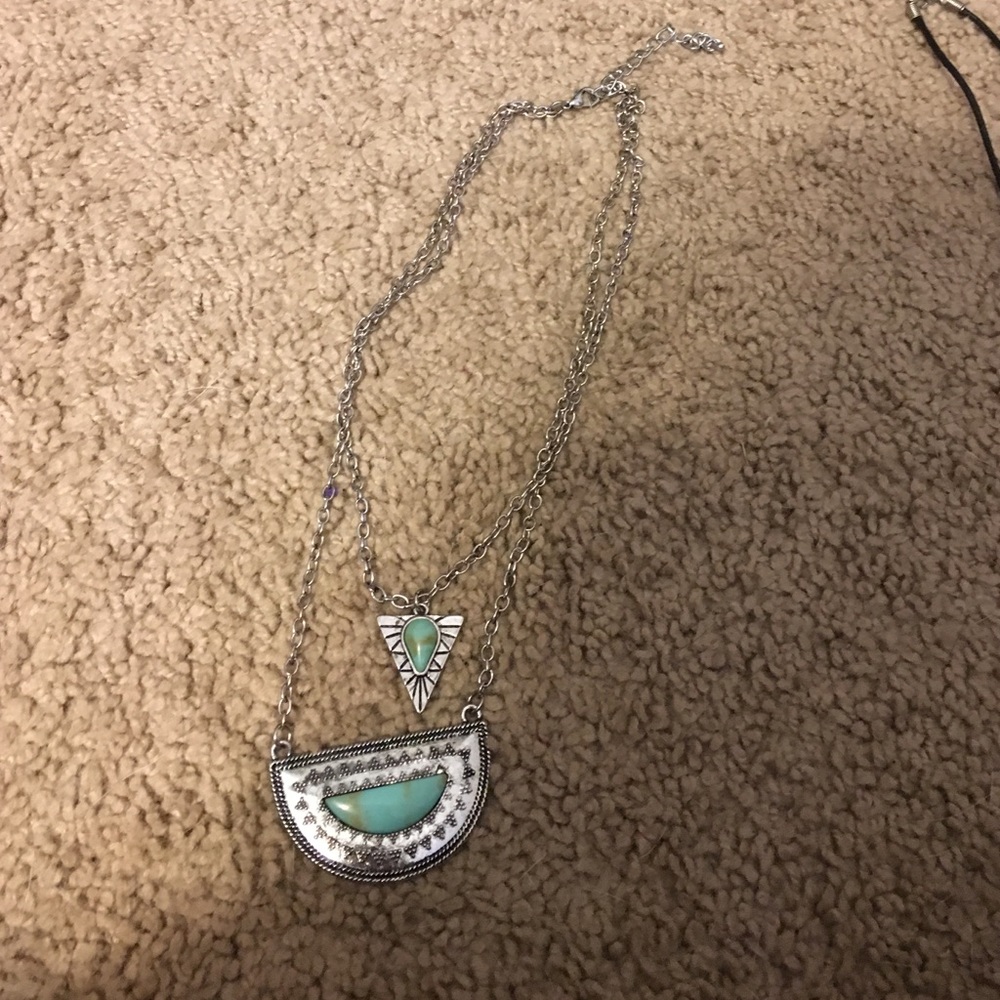 Aztec themed necklace