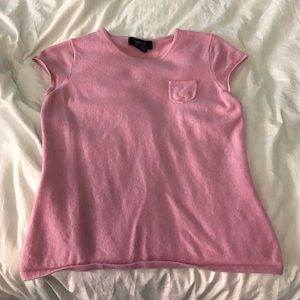 Cashmere short sleeve sweater