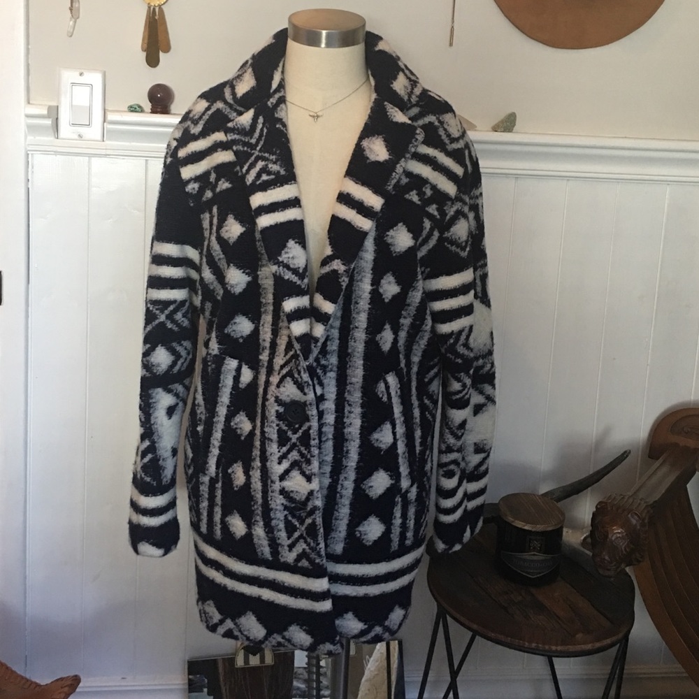 Forever 21 Cozy Printed Coat