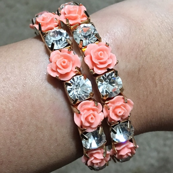 New Forever 21 rose and CZ bracelets - Picture 2 of 2