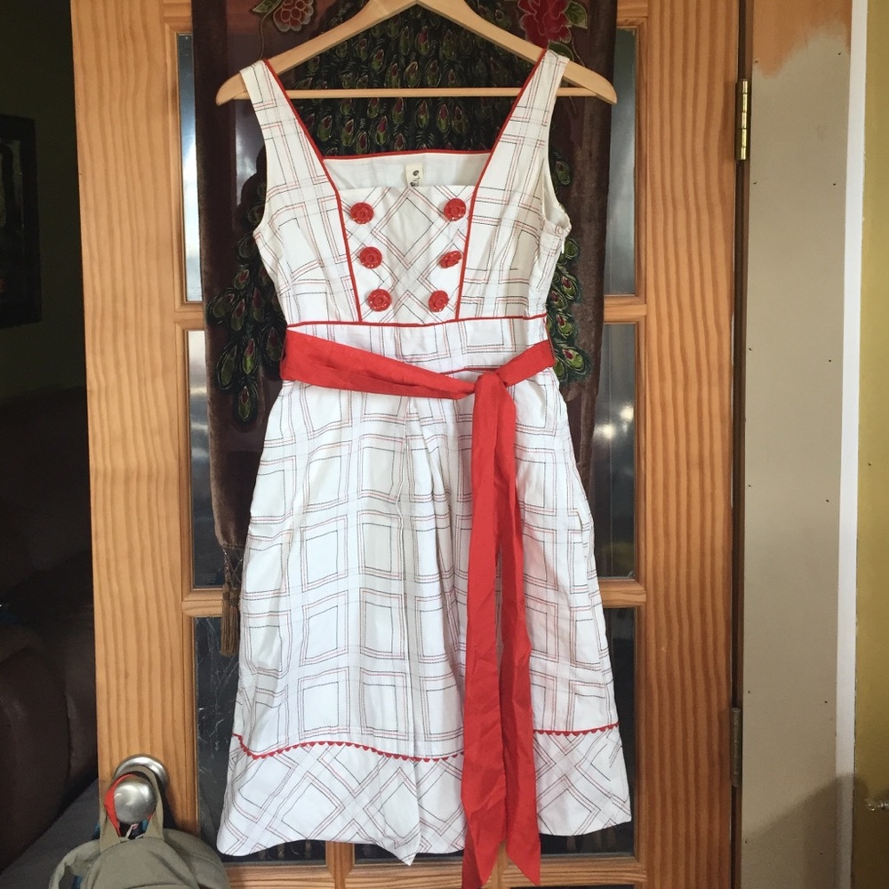 Anthropologie Retro Farm Girl Dress