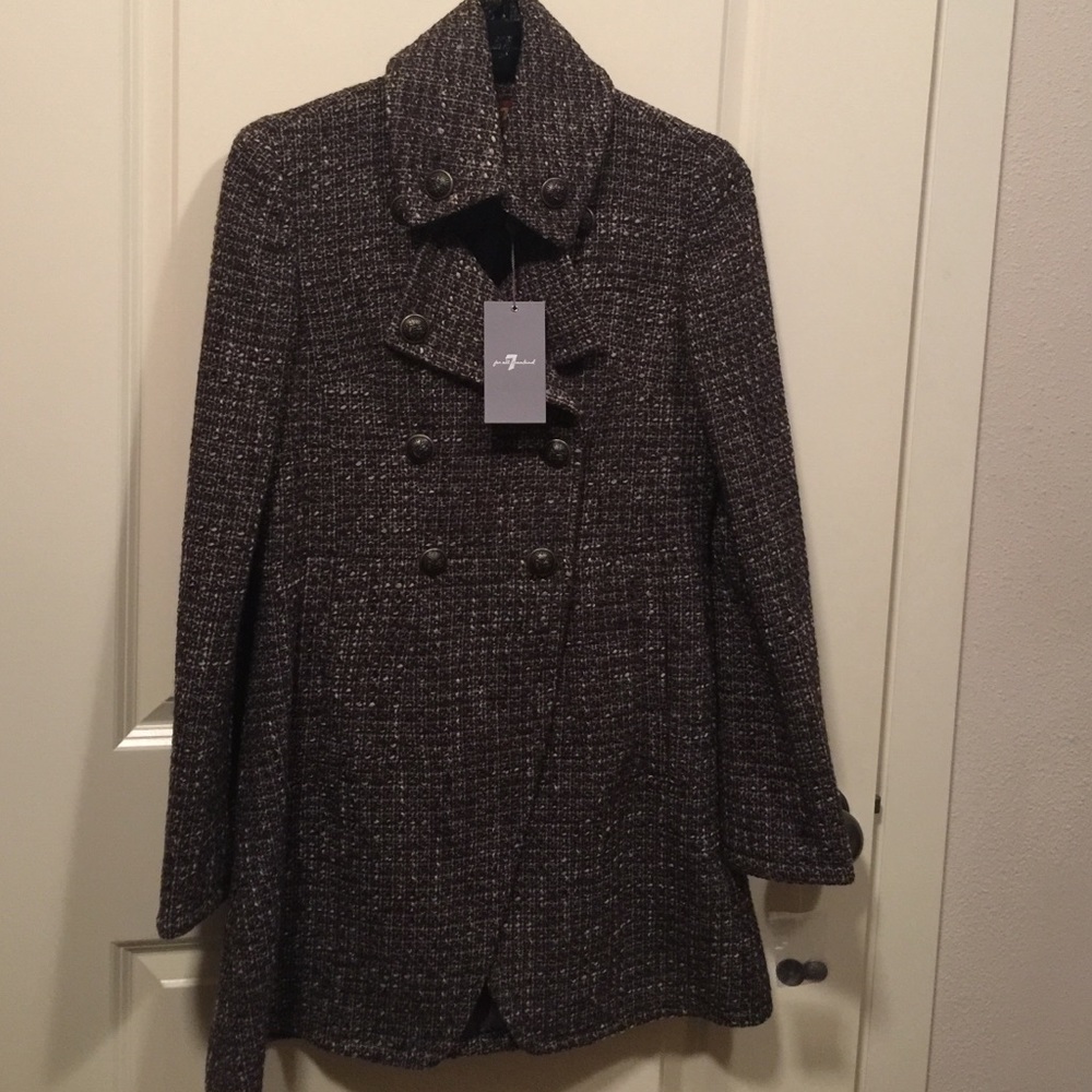 7 for all Mankind Tweed Wool Coat