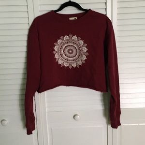 Crop top sweatshirt