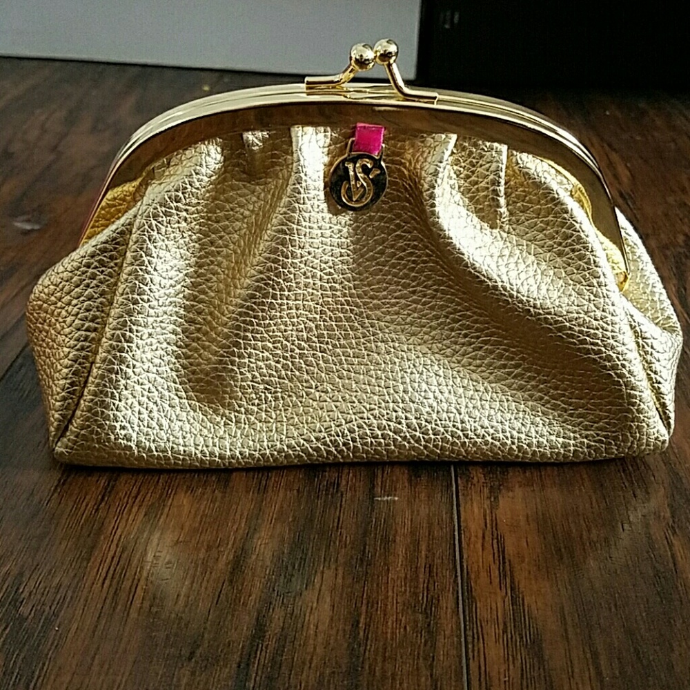 Gold Victoria's Secret Change Pouch