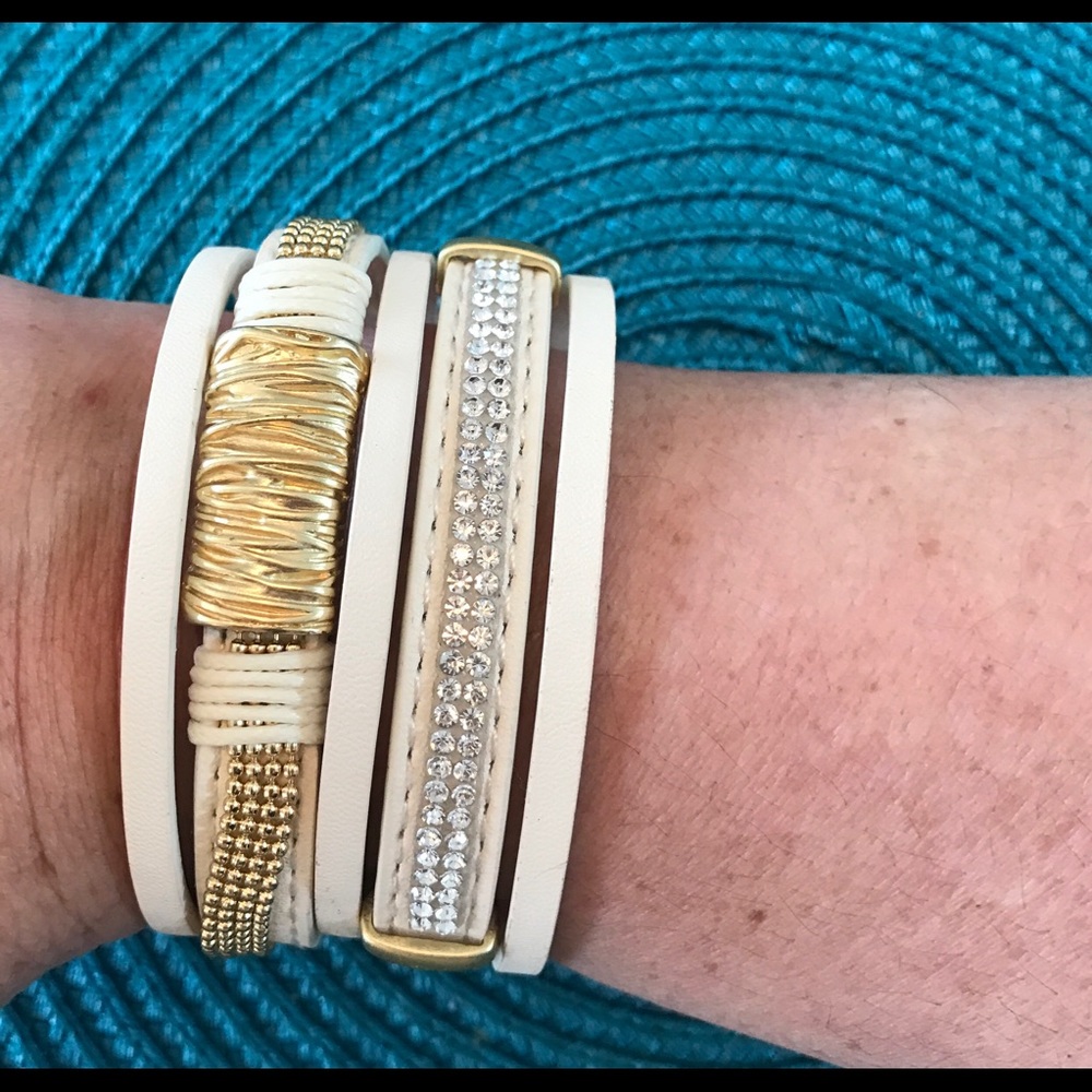 Beautiful leather wrap bracelet