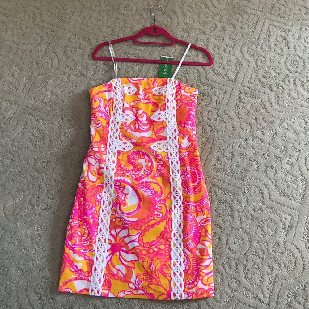 Lilly Pulitzer strapless dress, brand new with tag