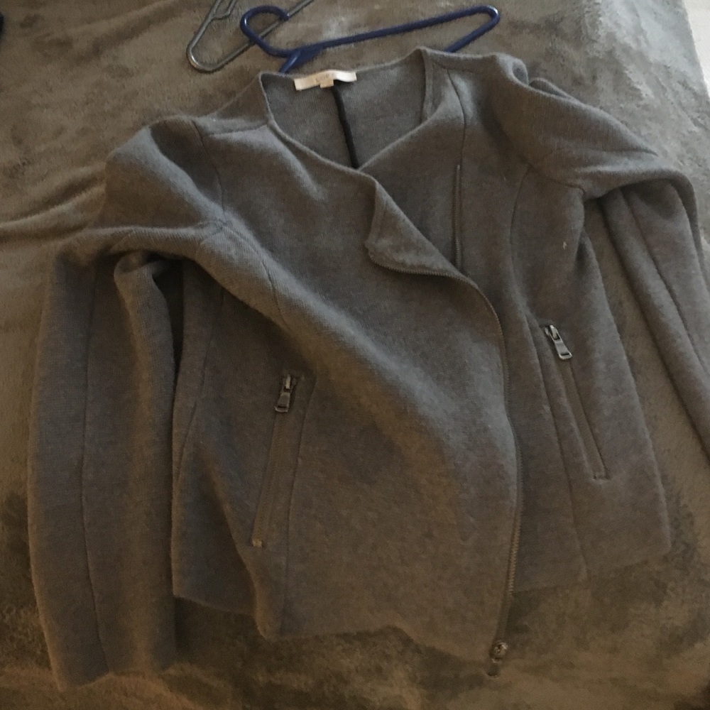 Zip wool blazer