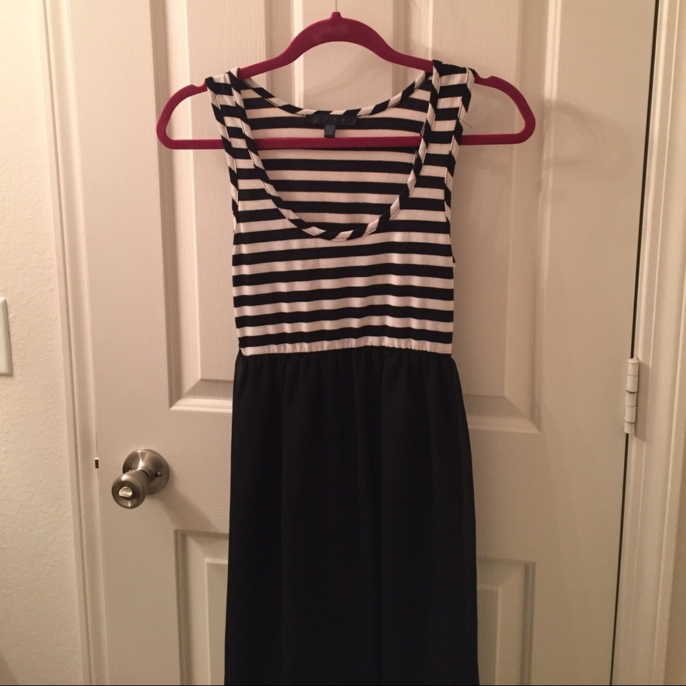 Snap Stripped Dress