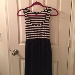 Snap Stripped Dress