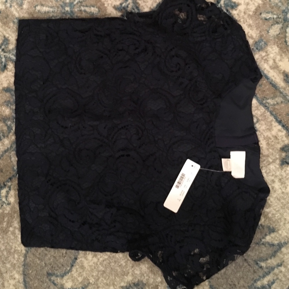 J Crew lace crop top and skirt - Picture 4 of 5