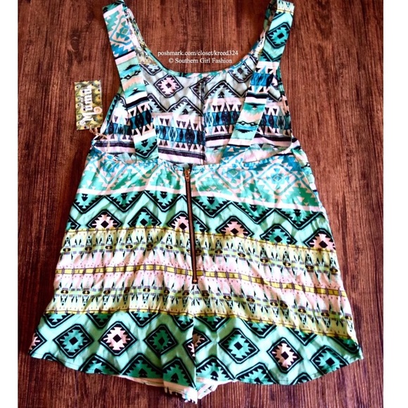 SHOW ME YOUR MUMU Draped Romper Intricate Jumpsuit - Picture 4 of 4