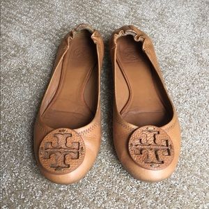 Tory Burch Tan Reva Flats Size 8.5