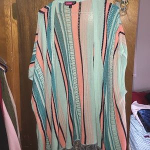 Multi colored long sweater