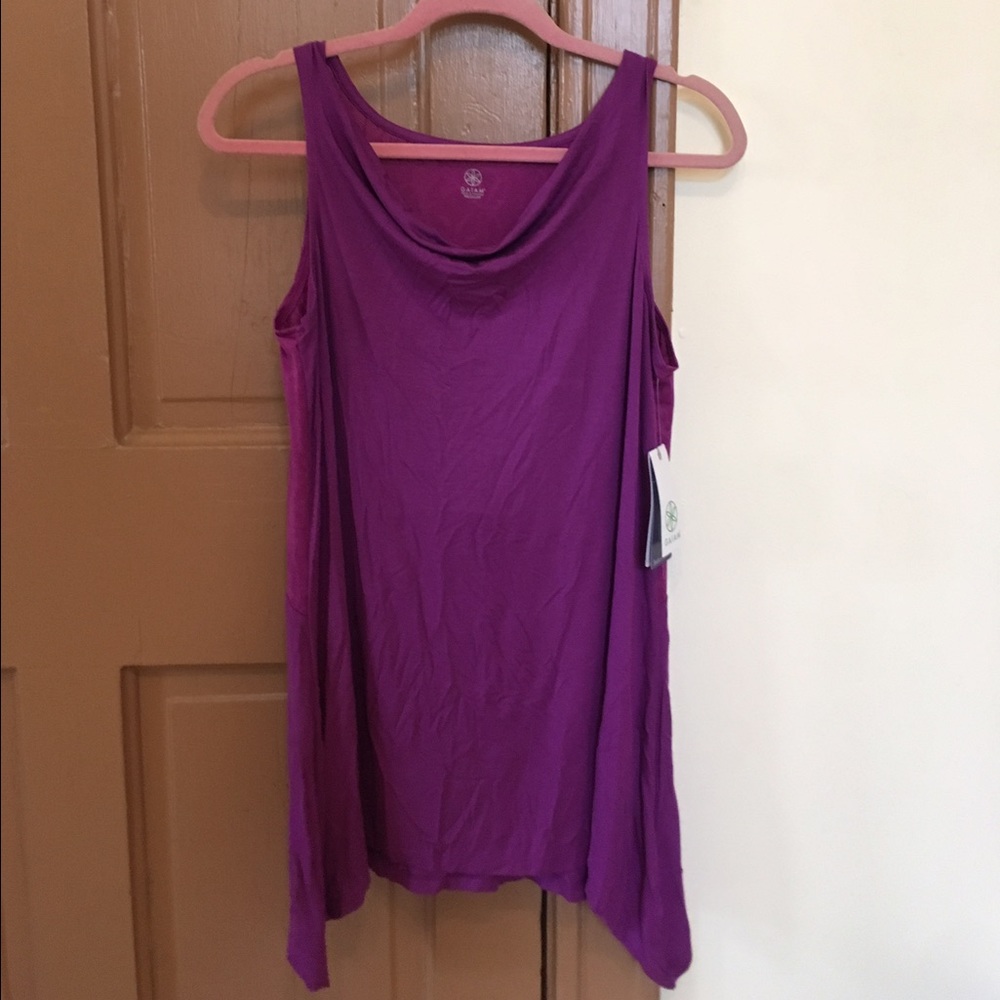 Purple GAIAM Yoga Top, Sz M