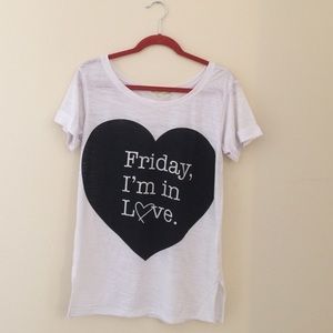 "Friday I'm in Love" t-shirt