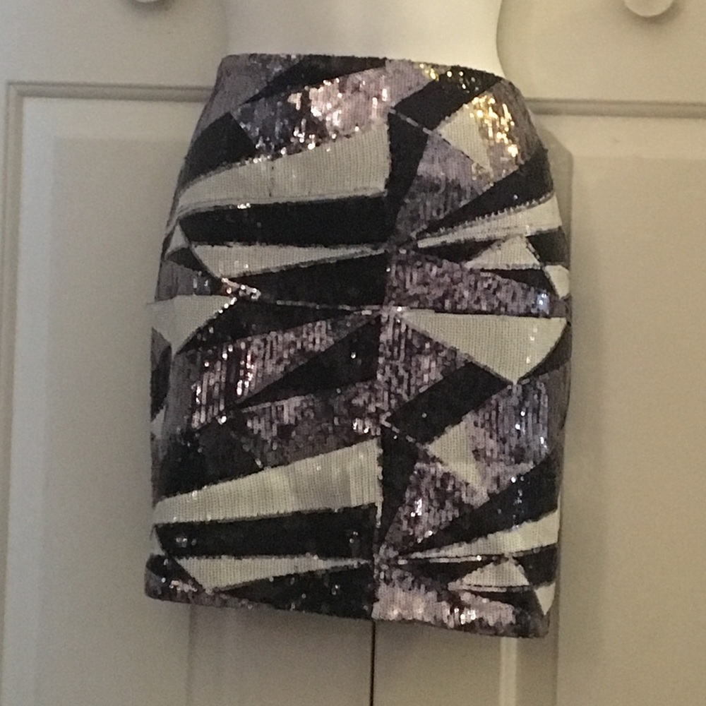 Sequin mini skirt