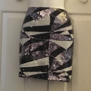 Sequin mini skirt