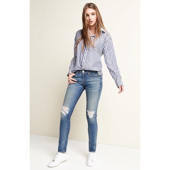 rag & bone Denim - Rag & Bone Skinny Jeans in Destroyed W HL