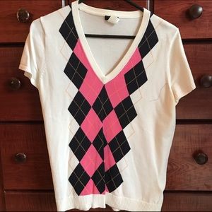 JCrew Argyle sweater