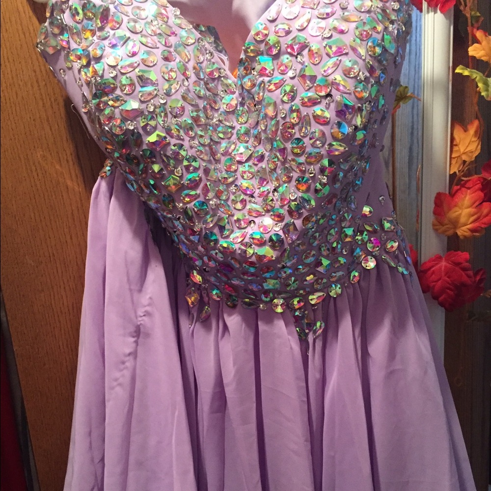 Size 14 lavender semi formal racerback dress