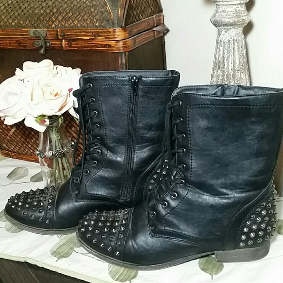 torrid Shoes - torrid spiked moto boots