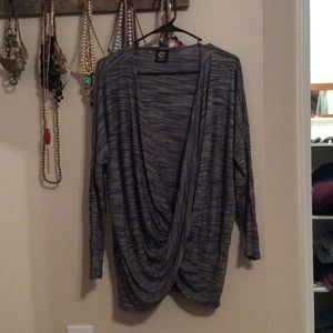 Bobeau Open Crossed Top