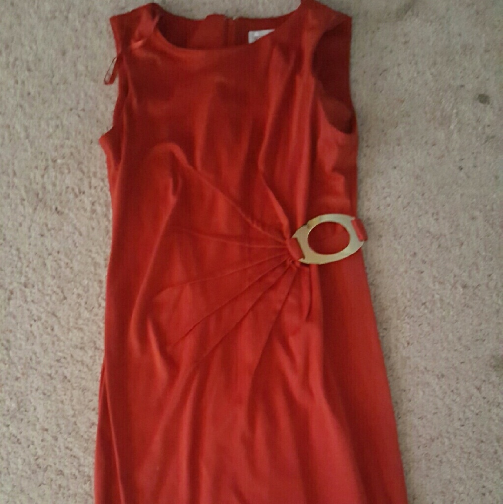Studio I red Sheath dress, 12. EUC