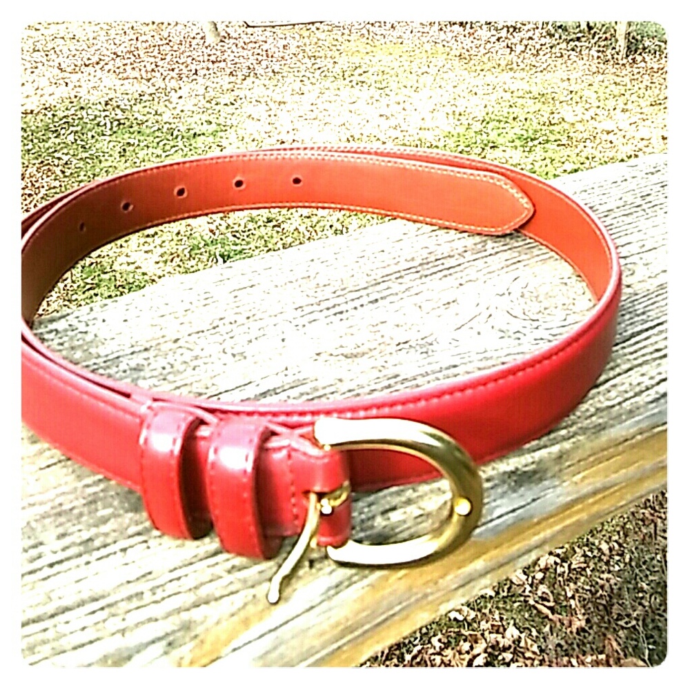 CLASSIC Coach leather belt sz lg