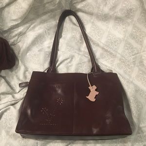 Radley shoulder bag/satchel, maroon.